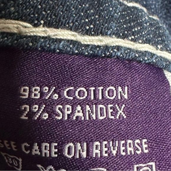 Vigoss Dark Wash Thick Stitch Embellished Fit Skinny Jean. Sz: 3/4 - Picture 9 of 12